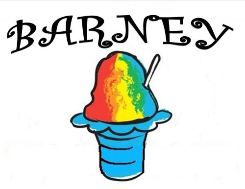 BARNEY SYRUP MIX Snow CONE/SHAVED ICE Flavor GALLON
