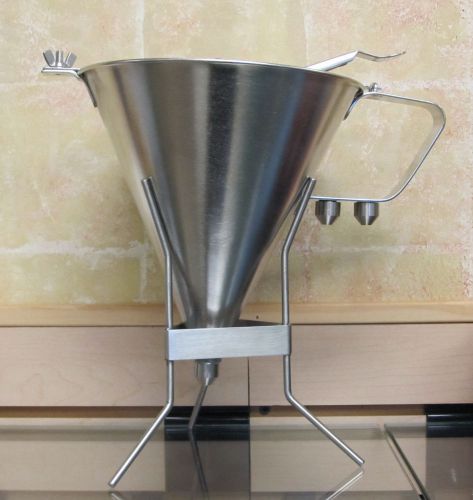 Sauce Gun (confectioner&#039;s Funnel) Stainless  Batter dispenser  includes two tips