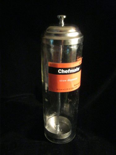 Vintage Old Fashioned Glass Straw Dispenser - CHEFMATE