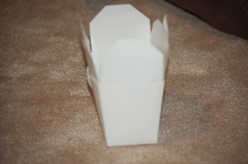 16 x, 8oz Chinese Take Out / To Go Boxes, Microwavable, Party Gift Boxes, White