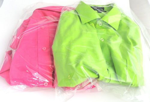 200-Clear 12x15 &amp; 9 x 12 Poly T-Shirt/Apparel Plastic Bags w/ 2&#034; Back Flap Lock