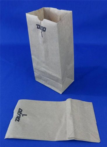#1 paper brown kraft natural sack grocery retail bags 3.5&#034; x 2.375&#034; x 6.875&#034; for sale