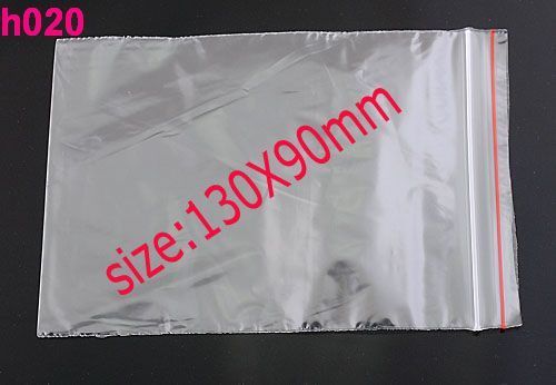 500pc Ziplock Zipper Lock Clear Plastic Poly Bag h020