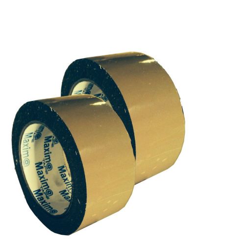 Lot of 2, 2&#034; tan carton sealing tape 110 yds. 1.8 mil. durable, most surfaces for sale