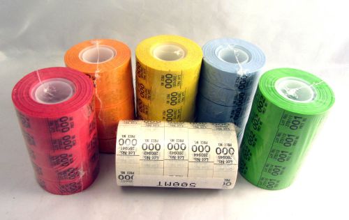 Mover&#039;s inventory tape box of 6 colors 30 rolls 500 labels each moving label for sale