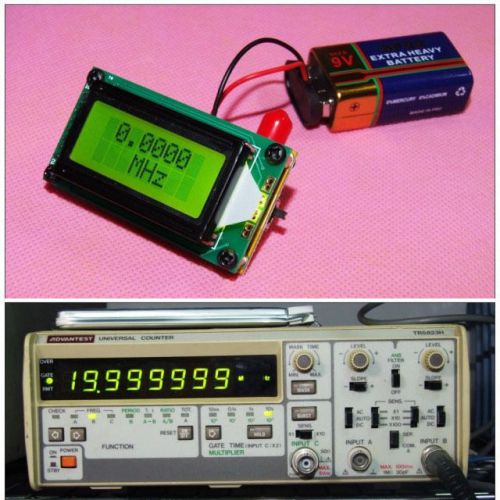 High accuracy rf 1~500 mhz frequency counter tester lcd measurement f/ ham radio for sale