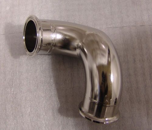 Sanitary pipe fitting special compound elbow 1  1/2 &#034; tri clover type