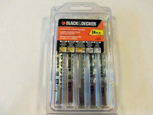 BLACK AND DECKER 24 PACK ASSORTED JIGSAW BLADES FOR WOOD &amp; METAL ITEM # 75-626