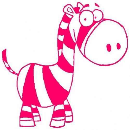 30 Custom Pink Zebra Personalized Address Labels