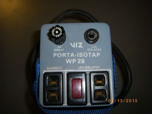 Viz porta-isotap wp-28 isolation transformer for sale