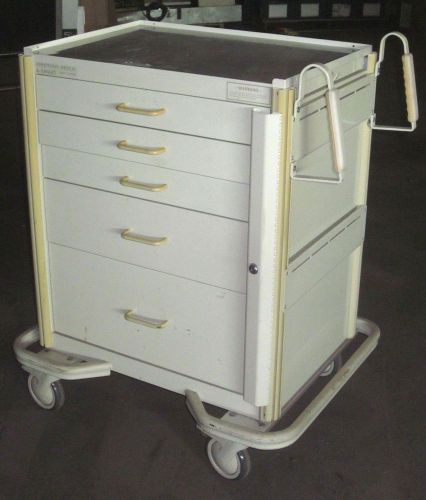 Armstrong a-smart medical cart w/ 5-drawers supply crash cart supplies for sale