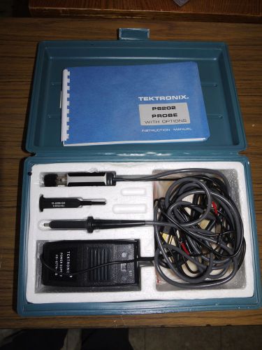 Tektronix p6202 oscilloscope probe 500mhz with accessories case manual for sale