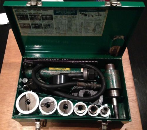 Greenlee 7506 slug splitter hydraulic knockout punch 1/2&#034; to 2&#034; + 2 1/2&#034; to 4&#034; for sale