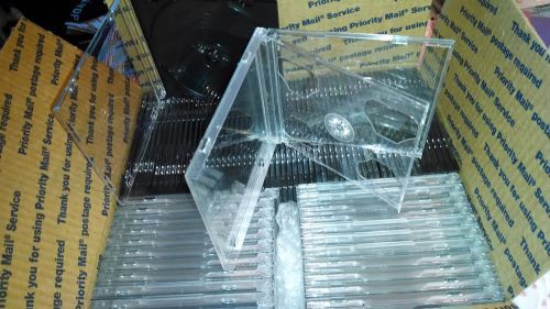 50 SLIM CD cases + 20 Standard Clear Double CD Jewel Case - NEW - MOVING SALE