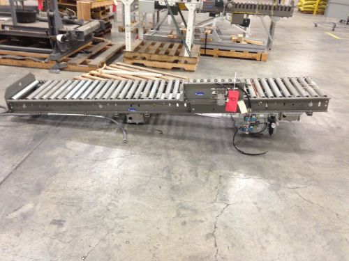 Industrial kinetics powered roller conveyor, 10&#039;long x 24.5&#034; for sale