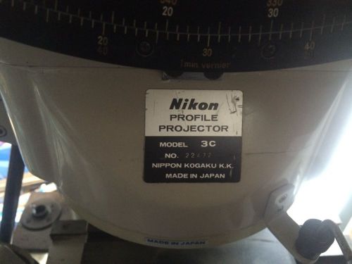 Nikon Projector Optical Comparator