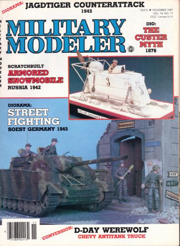 Magazine military modeler november 1987 vol 14 n0 11 for sale