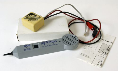 Vintage Tempo 200B Inductive Amplifier + Progressive 77M Tone Tracer VERY CLEAN