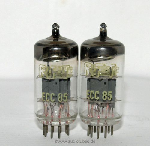 2  new matched Tubes ECC85 6AQ8  RFT Germany tubes   (502008)