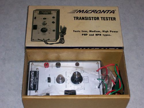 Micronta transistor tester 22-024 new in original box with instructions