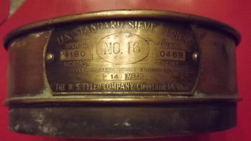 U.s. standard sieve series #16 brass for sale
