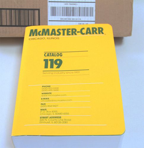 Brand New Mcmaster Carr Catalog 119 w/Box