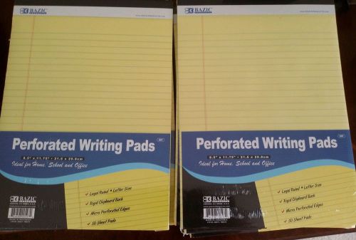 37 Perforated Yellow Writing Pads Brand New