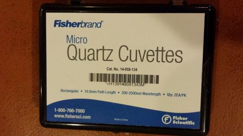 Quartz Cuvettes, FisherBrand, 10mm Path Length