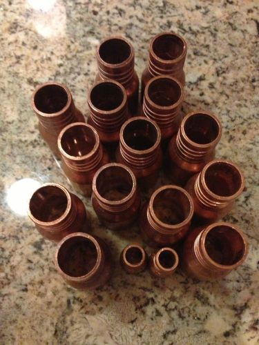 Lot of 16 Copper Plumbing Fittings
