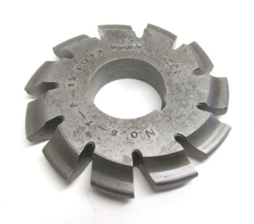 S.t. co hss involute gear cutter w/ 1&#034; bore - #8-7-p-12 to 13 for sale