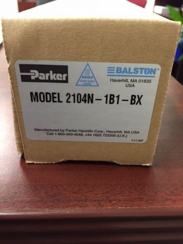 Parker Hannifin Balston Compressed Air Filter 2104N-1B1-BX  New-in-box