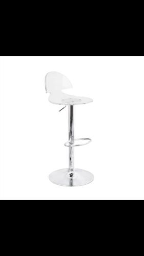 LumiSource Venti Bar Stool, Clear