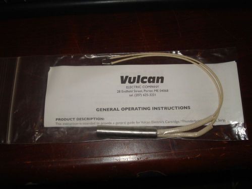 Vulcan swaged cartridge heater 160 w/ square inch 120v 10&#034; lead tb5046a |lt3| for sale