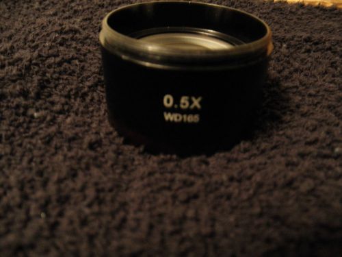 Used Auxiliary 0.5X WD165 Objective Microscope Lens
