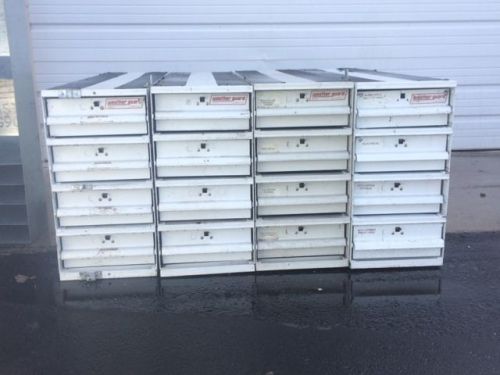 328-3 weather guard van storage aluminum itemizer stacked 4 drawer unit for sale