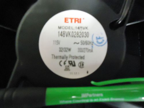 Etri 148VK0282030 Ball Bearing Fan. Brand New!