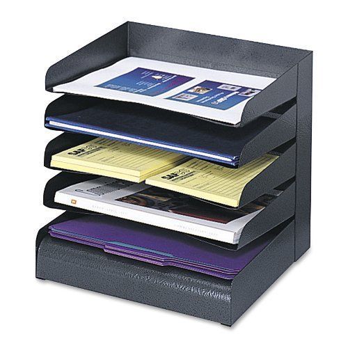 Countertop 5-Tier Letter Mail File Tray Sorter Organizer Rack Holder Home Office