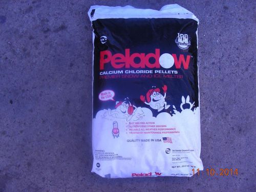 Ice melt calcium chloride peladow, 50 lb bags, 1 pallet of 55 bags for sale