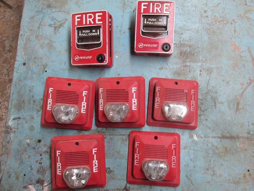 FIRE ALARM CONTROL PULL STATIONS AND STROBES