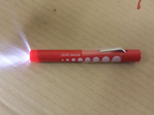 1 Disposable Penlights Red Diagnostic ENT Emergency Medical LED Soft Light