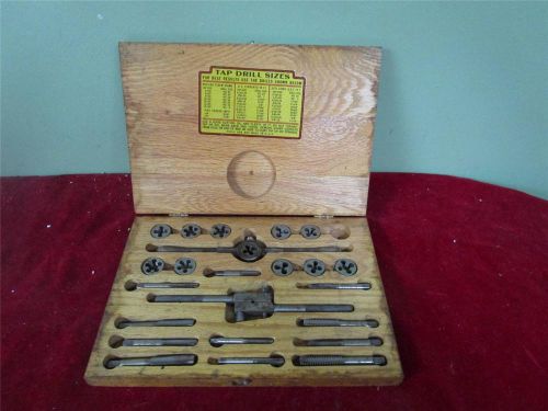 Vintage Henry L. Hanson Professional Tap &amp; Die Set With Wooden Box