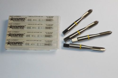 Spiral point plug taps mf7x1 d4 2fl hsse yellow band qty 4 &lt;1957&gt; for sale