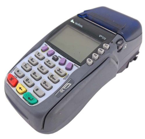 Verifone omni-5700 vx570 9vdc countertop credit card payment terminal station for sale