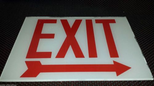 EXIT - Exit Sign Replacement Glass Size  9&#034;  x 12&#034;