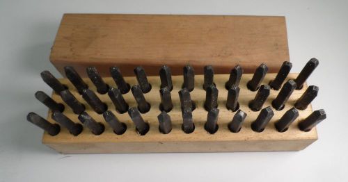 Machinist Tool: Complete Set of Young Bros Punches, 1/16&#034; Letters and Figures