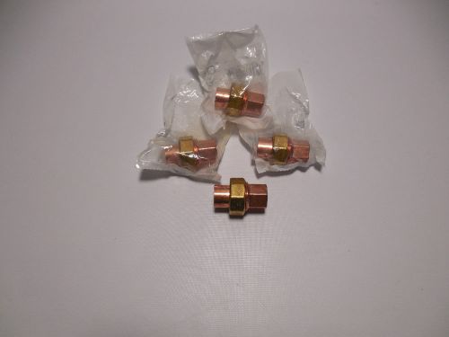 New lot of 4  mueller w08004h 3/4&#034; copper union solder fitting lead free for sale
