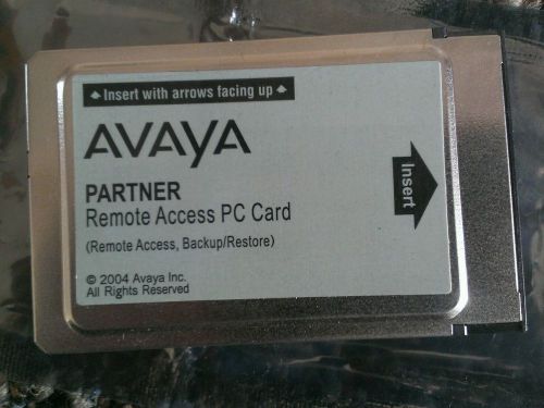 Avaya Partner Remote Access Backup Restore RAC Card