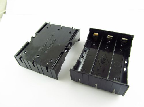 10x hold three 3 li-ion lithium 18650 diy battery box holder case 6 pins contact for sale