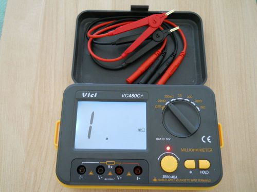 New 4 wire 3 1/2 digit milli ohmmeter/milliohmmeter/low ohm meter, 0.00001 ohms for sale