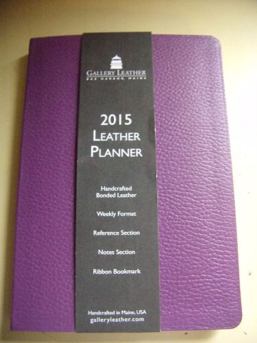 2015 LEATHER 12 MONTH PLANNER BY GALLERY LEATHER